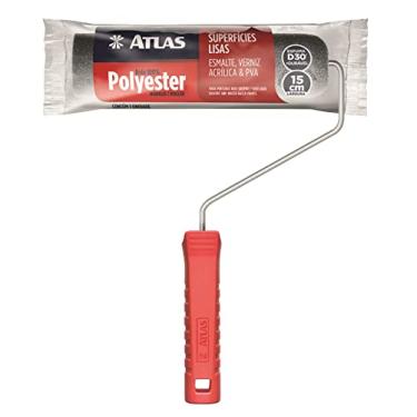 Imagem de Atlas - Rolo de Pintura de Espuma de 15cm em 100% Poliéster e Com Densidade 30 (kg/m³), Cor Cinza