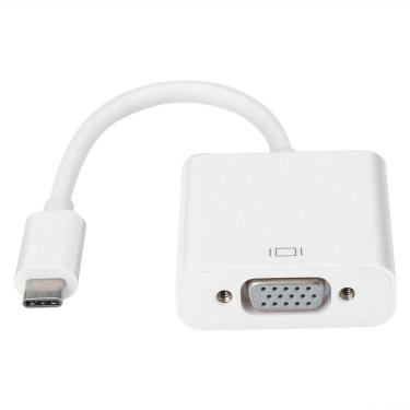 Imagem de Cabo adaptador conversor usb tipo-c para vga full hd