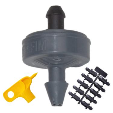 Imagem de Emissores de Coador de Pressão Netafim Jr 1 GPH (pacote com 35) Kit com ferramenta de perfuração e plugues Goof para sistemas de irrigação por gotejamento