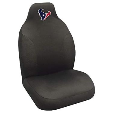 Imagem de NFL Houston Texans Capa de assento bordada, preta, 50,8 x 121,9 cm