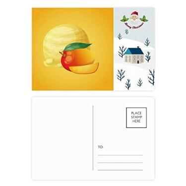 Imagem de Folhas de maçã sorvete picolé Natal inverno cartão postal cartão de agradecimento correspondência 20 peças