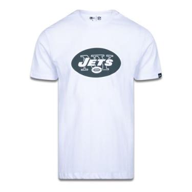 Imagem de Camiseta Plus Size New York Jets Nfl Branco Preto New Era