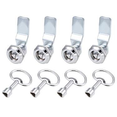 Imagem de Uxcell Cam de bloqueio tubular, 3/4" Cilindro de comprimento dobrado, serve para painel de até 1/4" de espessura, 4 peças