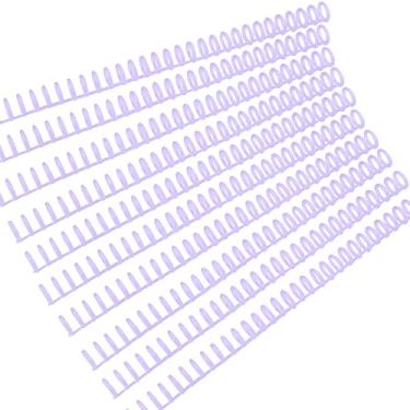 Imagem de LUGU 10 peças de com 30 orifícios pa folhas soltas, fichários pa vinculação de anéis, espinhos, pentes, 85 folhas, dade pa fazer você mesmo, álbum de caderno de papel,