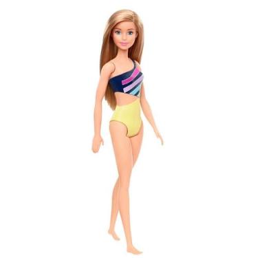 Imagem de Boneca Barbie Praia Loira Maiô Amarelo Ghw41 - Mattel (15079)