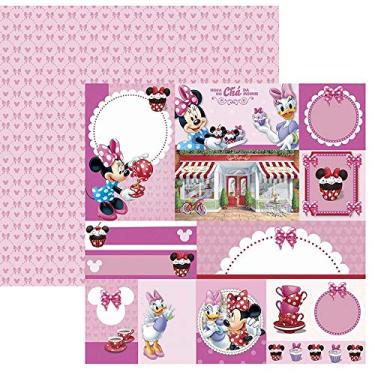 Imagem de Kit Fls. P/ Scrap Df Hora Do Cha Com A Minnie 2 Tags C/ 12 Un, Toke E Crie, Sdfd110, Multicolorido, Pacote De 12