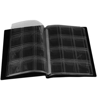 Imagem de TOYANDONA Álbum de armazenamento de moedas, porta-moedas, coleção de moedas para colecionadores, armazenamento de álbum, adequado para moedas (preto)