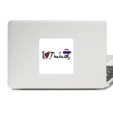 Imagem de I Love Thailand Palavra Bandeira Love Coração Ilustração Decalque Vinil Paster Laptop Adesivo Decoração PC