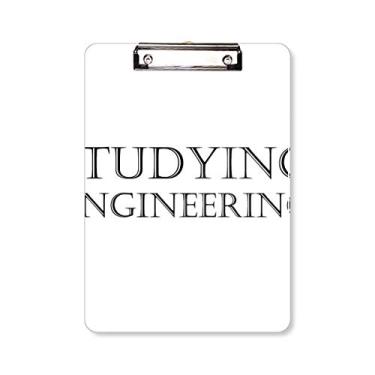 Imagem de Placa de apoio para prancheta de estudo engenharia de frases curtas A4