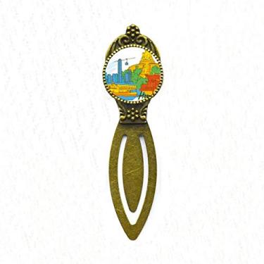 Imagem de Marcador de livro em aquarela China Hong Kong Victoria Retro Office Label Page Marker