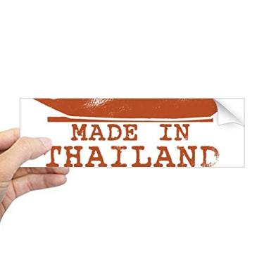 Imagem de DIYthinker Adesivo retangular com ilustração de caiaque do Reino da Tailândia para notebook, decalque de janela