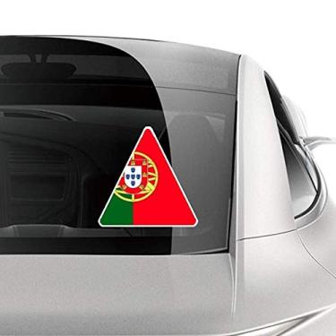 Imagem de DIYthinker Adesivo de carro com bandeira nacional de Portugal da Europa, decalque de bagagem de motocicleta