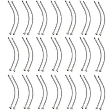 Imagem de Engate Rabicho Monocomando 80cm Kit 20 Unidades Par Mangueira Misturador Banheiro Cozinha Pia Torneira Agua Quente Fria