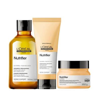 Imagem de Kit Nutrifier Shampoo, Condicionador E Máscara - L'oreal - L'oréal Pro