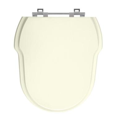 Imagem de Assento Sanitário Hampton Biscuit (Bege Claro) Tampa para Vaso Incepa de Madeira Laqueada
