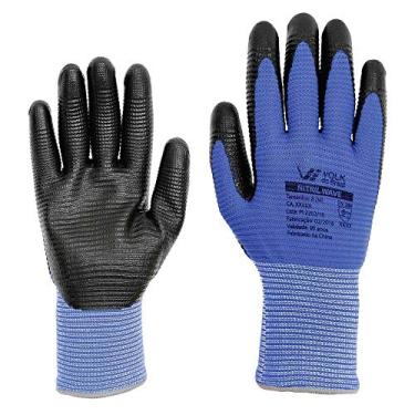 Imagem de Luva Nitrilica Preta (T9 G) Par Wave Volk