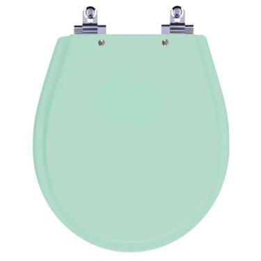 Imagem de Assento Sanitário Laqueado Soft Close Avalon Verde Claro para vaso Ideal Standard