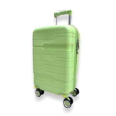 Imagem de Mala De Bordo 10Kg Polipropileno Inquebrável Verde Giratória