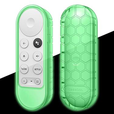 Imagem de Fintie Capa protetora para Chromecast com controle remoto de voz Google TV HD 2022/4K 2020 – CaseBot leve (antiderrapante), capa de silicone à prova de choque para controle remoto de voz Chromecast, b