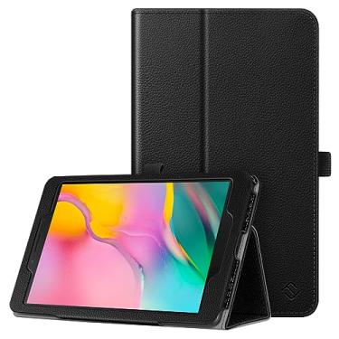 Imagem de Fintie Capa fólio para Samsung Galaxy Tab A 8.0 2019 sem modelo de caneta S (SM-T290 Wi-Fi, SM-T295 LTE), [proteção de canto], capa de suporte de couro vegano de , preta