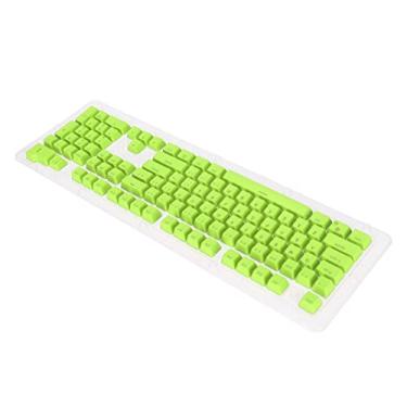 Imagem de 106 chaves, transmissão de luz PBT, teclado de perfil OEM, teclado de duas cores moldadas por injeção para teclado mecânico 61 87 104 teclas, (verde)