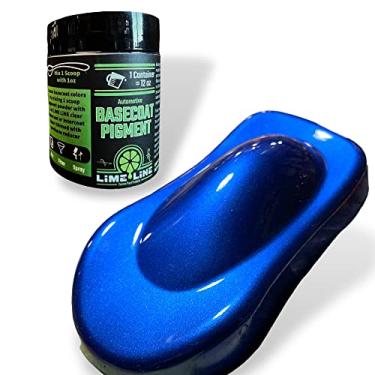Imagem de LiME LiNE Base Coat Maker Pigmento em pó, grau automotivo, base (pérola azul escuro metálico)