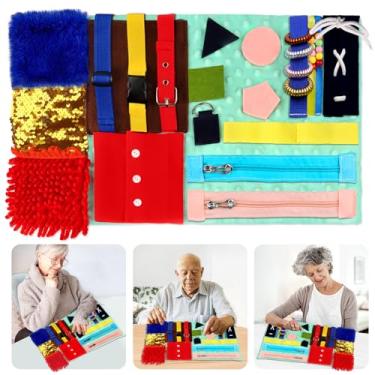 Imagem de Manta Fidget Dementia Presentes para Idosos: Atividades de Alzheimer Produtos táteis para Pacientes Idosos - Presentes para Idosos Homens e Mulheres em Artigos de Casa de Repouso Mantendo Ocupado