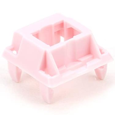 Imagem de MMswitch Caixa superior POM modificada pastel para interruptores de teclado mecânicos lineares personalizados 35 (peças) rosa