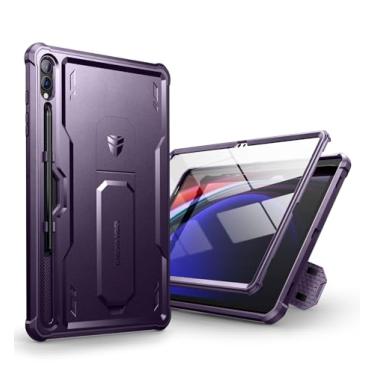 Imagem de Dexnor Capa para Samsung Galaxy Tab S10 Plus (2024)/Galaxy Tab S9 Plus (2023) 12,4 polegadas, [protetor de tela embutido e suporte] com suporte de caneta resistente à prova de choque (roxa)