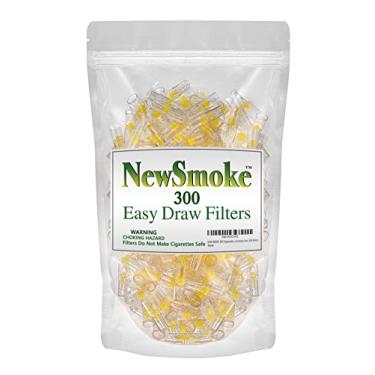 Imagem de NEW SMOKE 300 filtros de cigarro - Remove o alcatrão, não o sabor - Pontas de filtro de cigarro para cigarros regulares e leves - Pacote econômico a granel 300 filtros