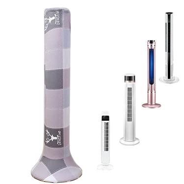 Imagem de Yrzper Capa protetora para ventilador de torre à prova de umidade à prova de poeira capa de torre lavável capa protetora à prova de poeira e umidade para pedestal de ventilador de torre doméstica