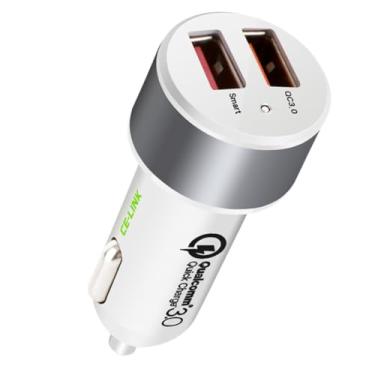 Imagem de Carregador Veicular USB Portas Carregamento Rapido 3.0 2.4A