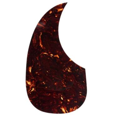 Imagem de Musiclily Canhoto Tamanho Grande Forma de Lágrima Escudo Adesivo Pickguard para Violão Folk Estilo Martin D28, Tortoise Shell