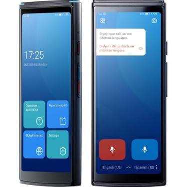 Imagem de Jarvisen Dispositivo tradutor de idiomas, tradutor de voz instantâneo bidirecional para 108 idiomas, em tempo real com tradução offline online, tradutor portátil para viagens, negócios