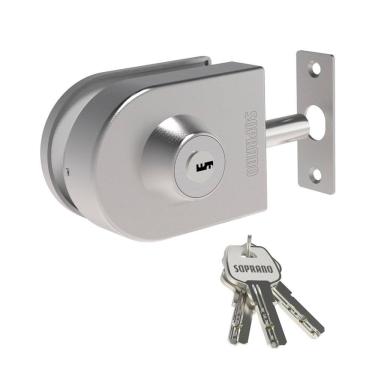 Imagem de Fechadura Auxiliar Pressão Vidro Vp520 Pivotante Soprano