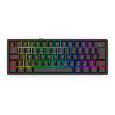 Imagem de Teclado Mecânico Gamer Redragon Akali - ABNT2 - Iluminação RGB - Switch Marrom - Preto - K642-RGB