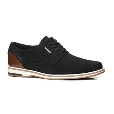 Imagem de Sapato Pegada 125111-08 Preto/Marrom Masculino Cor:Preto/Marrom;Tamanho:41