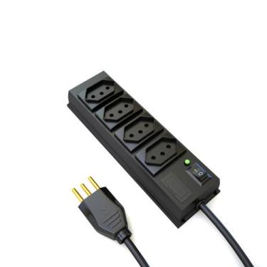 Imagem de Filtro De Linha 4 Tomadas Padrão Nbr14136-10A-100/240V 2P+T - Casa Das