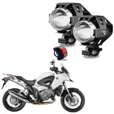 Imagem de Kit Led Farol Milha Moto Honda VFR 1200X 2012 2013  U5 - Series U