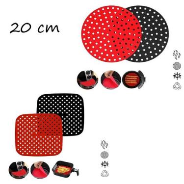 Imagem de Tela Tapete Culinário Airfryer Fritadeira Silicone 20cm - ZEM