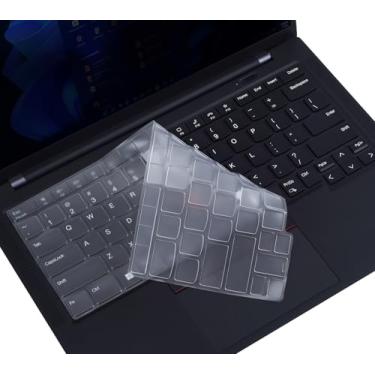 Imagem de Capa de teclado para Lenovo Thinkpad X1 Carbon Gen 11/10 35.6 cm, ThinkPad X1 Yoga Gen 8/7, Thinkpad E14 Gen 5 (não serve para T14 L14 P14s Gen 2 1, E14 Gen 4/3)