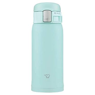 Imagem de Zojirushi Garrafa de água SM-SF36-AM, caneca de aço inoxidável para beber direto [abertura com um toque], 360 ml, azul menta