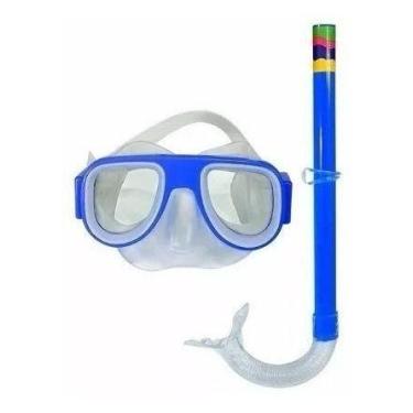 Imagem de 6 Kit Máscara E Snorkel Respirado P Mergulho Adulto Infantil - oem