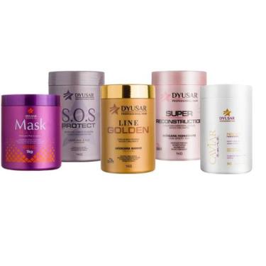 Imagem de Kit Cronograma Capilar Completo De Salões Dyusar Cosméticos - Dyusar C