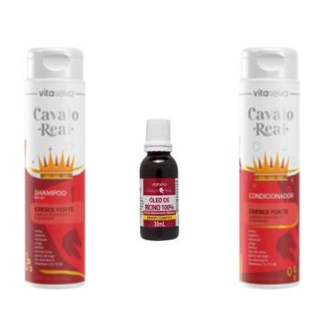 Imagem de Vita Seiva Cavalo Real Cresce Forte 03 Produtos (Shampoo/Condicionador