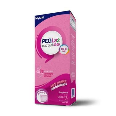 Imagem de Peg-Lax 0,5g/mg Solução Oral Sabor Morango 250ml + Copo Dosador