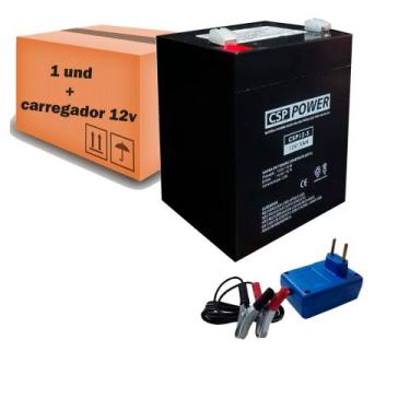 Imagem de Bateria Caixa Philco Pht3000 Pht5000 12v 5a + Carregador 12v - Csp Pow