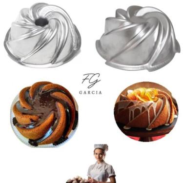 Imagem de Kit de 1 Forma Vulcão Com Furo + 1 Forma Vulcão Sem Furo Para Bolo Bun