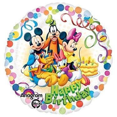 Imagem de Anagram Balão de papel alumínio para festa do Mickey e amigos, 45,72 cm, multicolorido