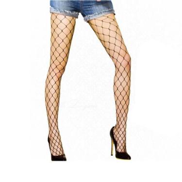 Imagem de Meia-Calça Arrastão Yaffa Y2009 Trama Aberta - Yaffa Lingerie, Preto, 